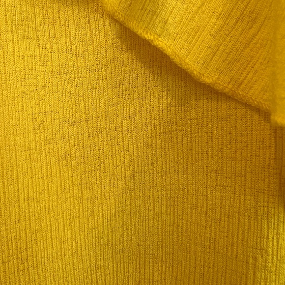 Yellow Ruffle Wrap Midi Dress – Spaghetti Straps – Size M - Picture 3 of 4